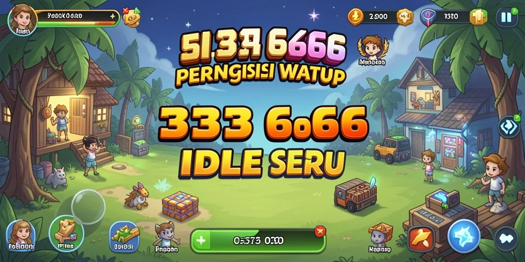 Screenshot menampilkan gameplay santai dari 333666 yang menarik.