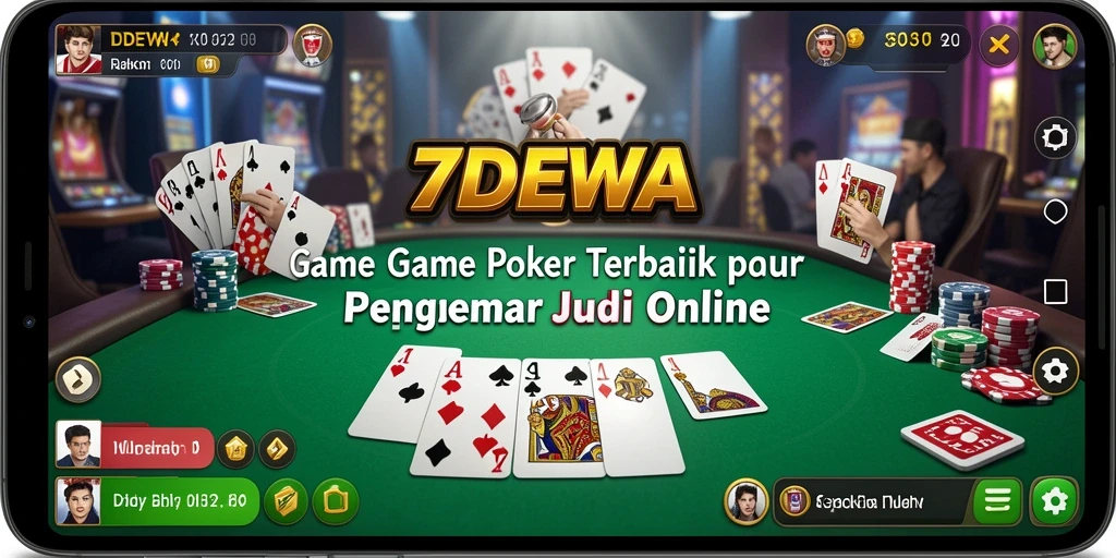 Gameplay poker seru di aplikasi 7DEWA.