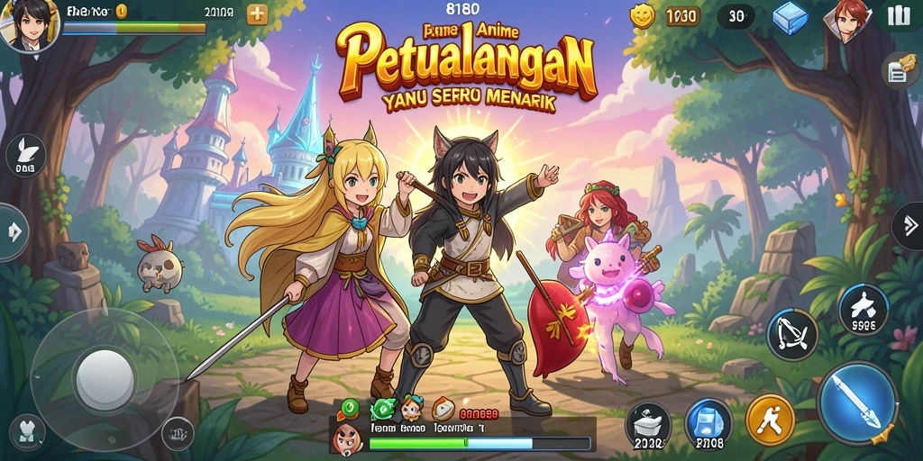 Tampilan gameplay menarik dari 8180 dengan karakter Anime.