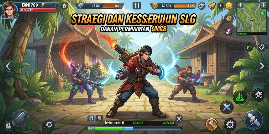 Tampilan gameplay seru dari BNI789 yang menunjukkan strategi mengelola sumber daya.