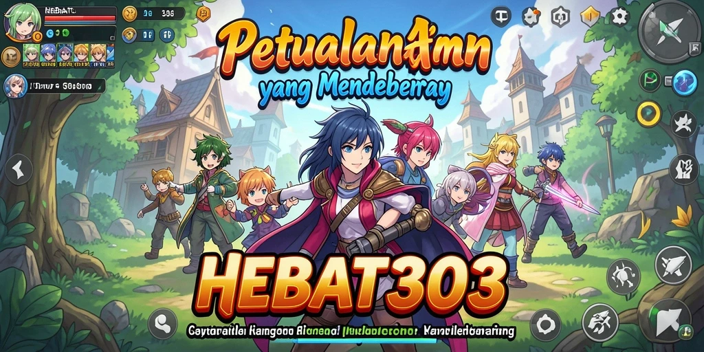 Tampilan aksi seru dalam gameplay HEBAT303 dengan karakter anime yang menawan.
