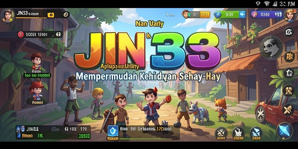 Tampilan utama JIN33 dengan alat Utility yang mudah digunakan.