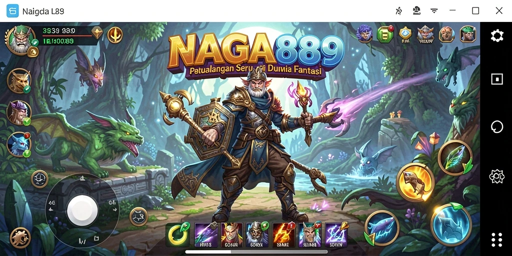 Screenshot gameplay NAGA889 menampilkan petualangan epik.