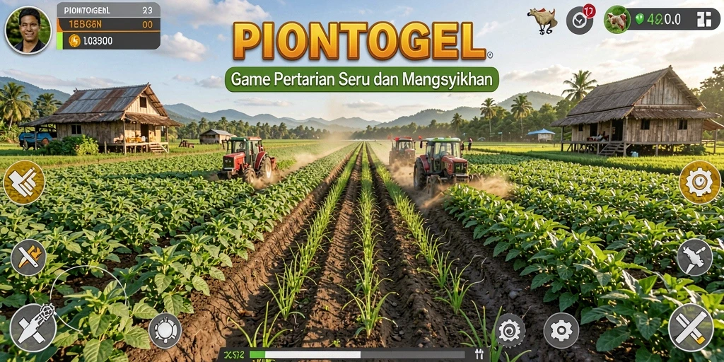 Screenshot gameplay menunjukkan aktivitas seru di kebun.