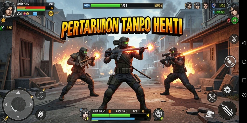 Tampilan menarik dari gameplay RP55 yang penuh aksi.