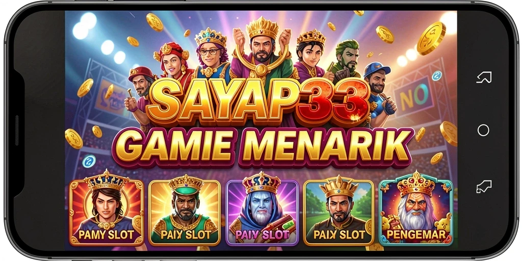 Tampilan gameplay SAYAP33 yang menarik dan penuh warna.