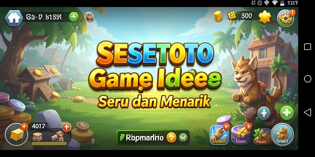 Screenshot SESETOTO menunjukkan gameplay menarik dan interaktif dari dunia Idle.