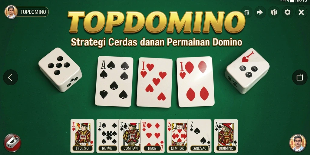 Tampilan menarik dari gameplay menarik dalam TOPDOMINO.