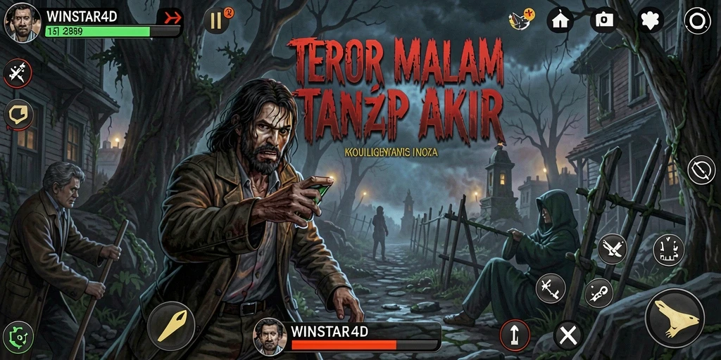 Gameplay menegangkan saat menjelajahi dunia horor di WINSTAR4D.